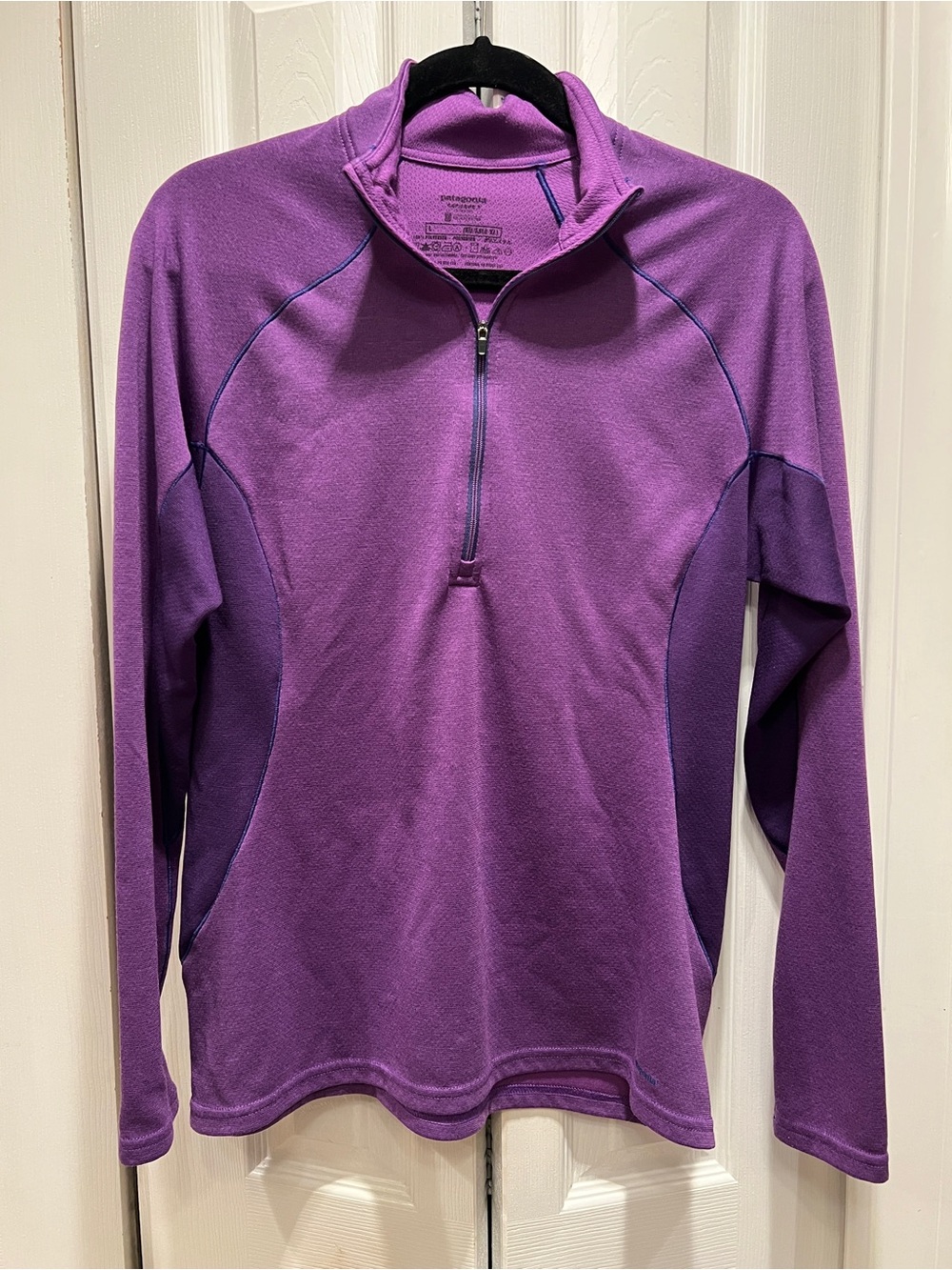 Patagonia Purple Quarter-Zip Pullover